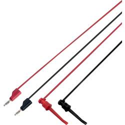 VOLTCRAFT MSL-102 měřicí kabel 4 mm zástrčka 1.00 m černá, červená 1 ks