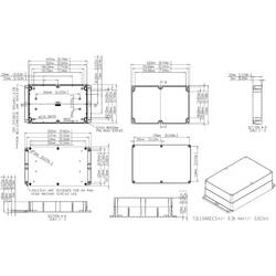 Gainta G353MF univerzální pouzdro 222 x 146 x 75 plast ABS tmavě šedá 1 ks