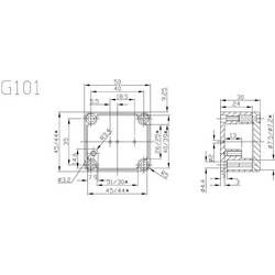 Gainta G101 univerzální pouzdro 50 x 45 x 30 hliník hliníková slitina hliník (přírodní) 1 ks