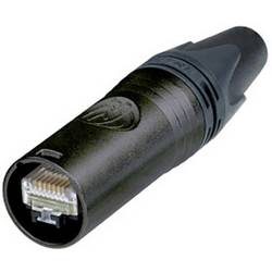 Neutrik RJ 45 Zástrčka EtherCon NE8MX6-B-T zástrčka, rovná Počet pólů 8P8C černá 1 ks