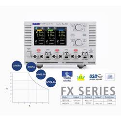 Aim TTi FX100TP laboratorní zdroj s nastavitelným napětím, 0 - 42 V, 1 mA - 6 A, 246 W, lze dálkově ovládat, OVP, kompaktní forma, výstup 3 x, 51154-1370
