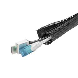 Digitus hadice kabelového svazku polyester černá flexibilní (d x š x v) 2000 x 85 x 3 mm 1 ks DA-90507