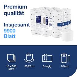 TORK toaletní papír T7-System Hülsenloses Toilettenpapier 3-lag T7 472650 Počet vrstev: 3 vrstev 18 ks
