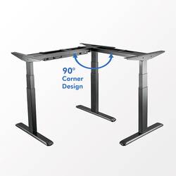 LogiLink konstrukce psacího stolu pro práci vsedě i ve stoje elektricky výškově nastavitelné Rozsah výšky: 62 do 1.28 m (š x h) 120 cm x 62 cm černá EO0016