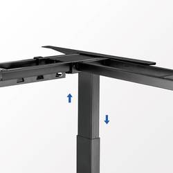LogiLink konstrukce psacího stolu pro práci vsedě i ve stoje elektricky výškově nastavitelné Rozsah výšky: 62 do 1.28 m (š x h) 120 cm x 62 cm černá EO0016