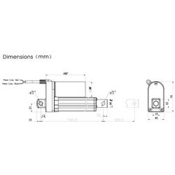 TRU COMPONENTS lineární servomotor TC24-50-250 TC-13492776 délka 50 mm Posuvná síla 250 N 24 V/DC 1 ks