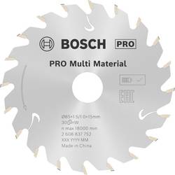 Bosch Accessories Kreissägeblatt Ø 85x15x1,5mm 30 HLTCG HM Standard for MultiMaterial 2608837752 pilový kotouč 85 x 15 mm Počet zubů (na palec): 30 1 ks