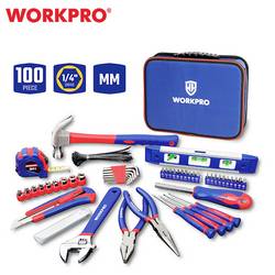 WorkPro WP209066 sada nářadí pro údržbáře, univerzální, technik v tašce 100dílná
