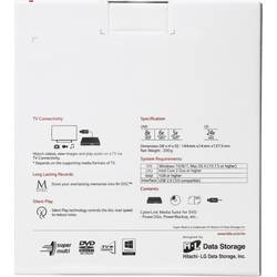 HL Data Storage GP60 externí DVD vypalovačka Retail USB 2.0 stříbrná
