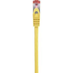 Renkforce RF-5191076 RJ45 síťové kabely, propojovací kabely CAT 6 S/FTP 10.00 m žlutá s ochranou, pozlacené kontakty, samozhášecí 1 ks