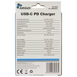 Inter-Tech PD-2045 USB nabíječka, USB Power Delivery (USB-PD) , 45 W, Power Delivery 3.0, černá