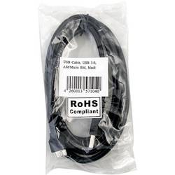 LogiLink USB kabel USB 3.2 Gen1 USB-A zástrčka, USB Micro-B 3.0 zástrčka 1.00 m černá CU0026