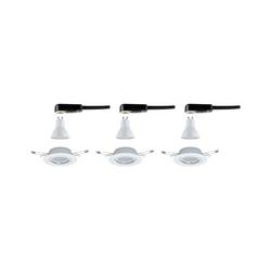Paulmann 93426 vestavné svítidlo, LED, GU10, bílá, sada 3 ks