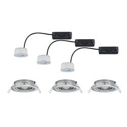 Paulmann 93944 vestavné svítidlo, LED, 18.9 W, železo (kartáčované), sada 3 ks
