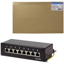 LogiLink NP0018B 8 portů patch panel CAT 6A 1 U vícebarevná