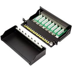 LogiLink NP0018B 8 portů patch panel CAT 6A 1 U vícebarevná
