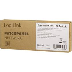 LogiLink NP0065 12 portů patch panel 254 mm (10) CAT 6A 0.5 U