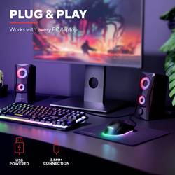 Trust GXT606B JAVV RGB PC reproduktory kabelový 12 W černá