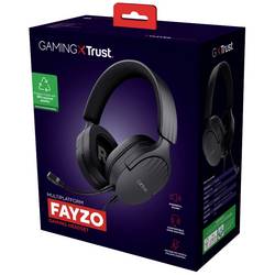 Trust GXT 489 Fayzo Headset uzavřená (Over Ear) kabelová stereo černá Redukce šumu mikrofonu otočná sluchátka, regulace hlasitosti, Vypnutí zvuku mikrofonu,