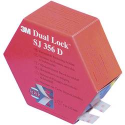 3M SJ 356D Dual Lock pásek se suchým zipem, lepicí, kulaté hlavičky, (d x š) 5000 mm x 25 mm, průsvitná, 1 pár