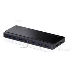 TP-LINK UH720 USB Hub 7 + 2 porty USB-A USB 3.0 5 GBit/s s portem pro rychlé nabíjení černá UH720