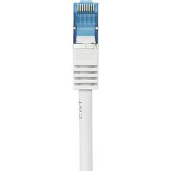 Renkforce RF-4145277 RJ45 síťové kabely, propojovací kabely CAT 6A S/FTP 0.25 m šedá s ochranou, samozhášecí 1 ks
