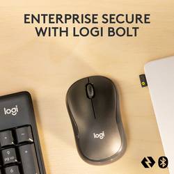 Logitech MK370 Combo for Business Bluetooth® sada klávesnice a myše odolné proti stříkající vodě, Tiché klávesy německá, QWERTZ černá