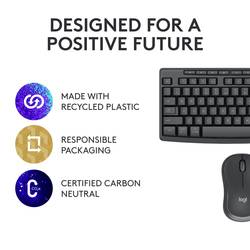 Logitech MK370 Combo for Business Bluetooth® sada klávesnice a myše odolné proti stříkající vodě, Tiché klávesy německá, QWERTZ černá