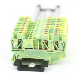 TRU COMPONENTS TC-JPT2.5-TW-PE průchodková svorka 5.2 mm rychlé připojení 0.2 mm² 2.5 mm² standardní zelená (hedvábně matná), žlutá 1 ks