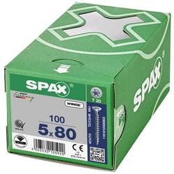 SPAX 1191010500803 R 88091 Senkkopf/T-STAR šroub do dřeva 5 mm 80 mm T-STAR plus ocel WIROX 100 ks