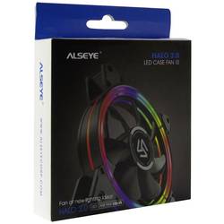 Inter-Tech ALSEYE Halo 3.0 PC větrák s krytem černá (š x v x h) 120 x 120 x 25 mm včetně LED osvětlení