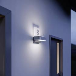 Steinel L 820 SC SI Up- & Downlight House number 087579 venkovní nástěnné LED osvětlení s PIR detektorem, LED osvětlení čísla domu s PIR senzorem pevně