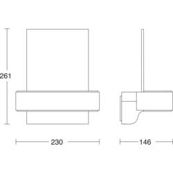 Steinel L 820 SC SI Up- & Downlight House number 087579 venkovní nástěnné LED osvětlení s PIR detektorem, LED osvětlení čísla domu s PIR senzorem pevně