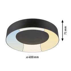 Paulmann 71097 Casca LED stropní svítidlo LED pevně vestavěné LED 23 W černá (matná)