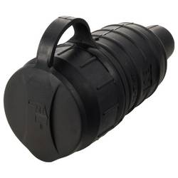 Sygonix SY-6618474 zásuvka TPE 250 V/AC černá IP44