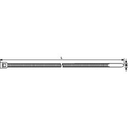 HellermannTyton 111-70110, RLT150-N66-BK-L1, stahovací pásky, 8.90 mm, 770 mm, černá, rozpojitelná, žárově stabilizované , 50 ks