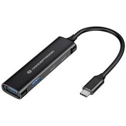 Conceptronic HUBBIES12B USB Hub 2 + 2 port USB-A, USB-C® USB 3.0 5 GBit/s s konektorem USB C černá HUBBIES12B