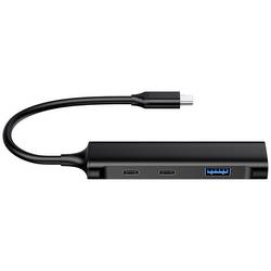 Conceptronic HUBBIES12B USB Hub 2 + 2 port USB-A, USB-C® USB 3.0 5 GBit/s s konektorem USB C černá HUBBIES12B