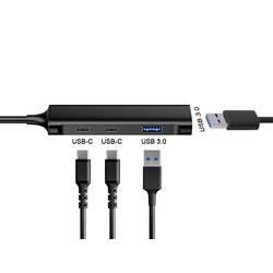 Conceptronic HUBBIES12B USB Hub 2 + 2 port USB-A, USB-C® USB 3.0 5 GBit/s s konektorem USB C černá HUBBIES12B