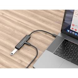 Conceptronic HUBBIES12B USB Hub 2 + 2 port USB-A, USB-C® USB 3.0 5 GBit/s s konektorem USB C černá HUBBIES12B