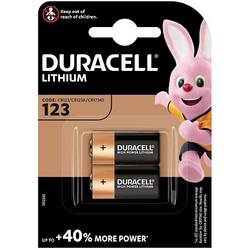 Duracell CR123 fotobaterie CR-123A lithiová 1400 mAh 3 V 2 ks
