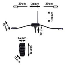 Paulmann 18011 18011 Osvětlovací systém Plug&Shine FSK 433 MHz kontrolér 75 W černá