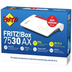 FRITZ! 7530 AX International Wi-Fi router 2.4 GHz, 5 GHz, 1800 MBit/s