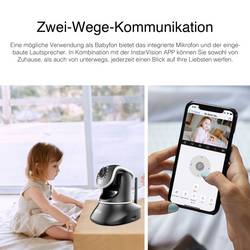 INSTAR IN-8815 4K POE/WLAN schwarz 18005 Wi-Fi IP bezpečnostní kamera