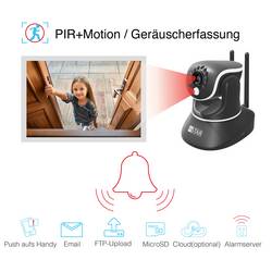INSTAR IN-8815 4K POE/WLAN schwarz 18005 Wi-Fi IP bezpečnostní kamera
