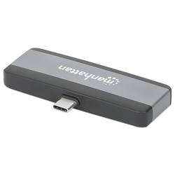 Manhattan USB-C® dokovací stanice USB-C 4-in-1 Dockingstation USB C-Stecker auf HDMI USB-A USB-C PD 3,5 mm Klinke napájení USB-C®