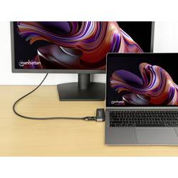 Manhattan USB-C® dokovací stanice USB-C 4-in-1 Dockingstation USB C-Stecker auf HDMI USB-A USB-C PD 3,5 mm Klinke napájení USB-C®