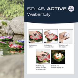 FIAP 3206 SOLAR ACTIVE WaterLily White solární dekorativní osvětlení LED pevně vestavěné LED bílá
