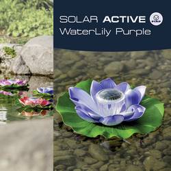 FIAP 3206-2 SOLAR ACTIVE WaterLily Purple solární dekorativní osvětlení květina LED pevně vestavěné LED nachová