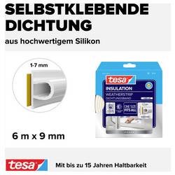 tesa Premium Flexible 05417-00100-01 těsnicí páska tesaMOLL® bílá (d x š) 6 m x 9 mm 6 m